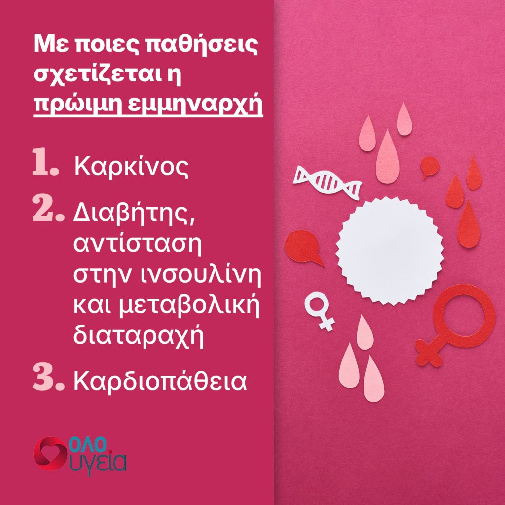 Πότε ήρθε η πρώτη περίοδος; Επηρεάζει τον κίνδυνο για καρκίνο, διαβήτη και καρδιαγγειακά