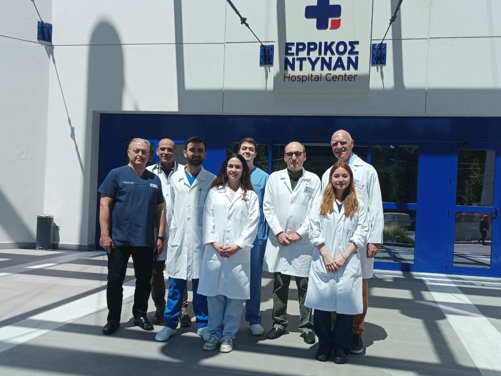 Ερρίκος Ντυνάν: Πρώτη ομάδα φοιτητών της Ιατρικής Σχολής του Πανεπιστημίου του Καρόλου για κλινική εκπαίδευση