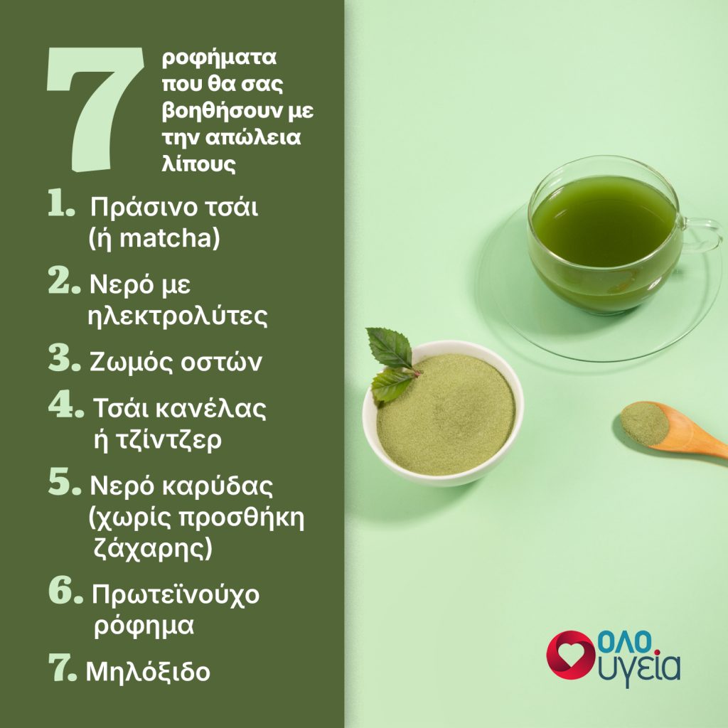 7 ροφήματα που καίνε λίπος και βοηθούν στην απώλεια βάρους σε 1 μήνα