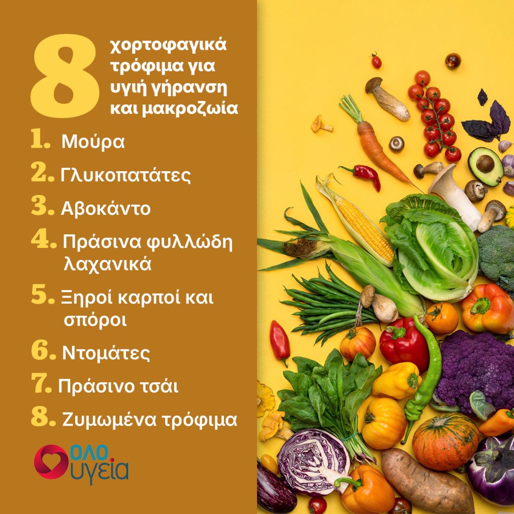 Αντιγήρανση: Όσοι φαίνονται πιο νέοι από την ηλικία τους συνήθως τρώνε αυτά τα 8 τρόφιμα