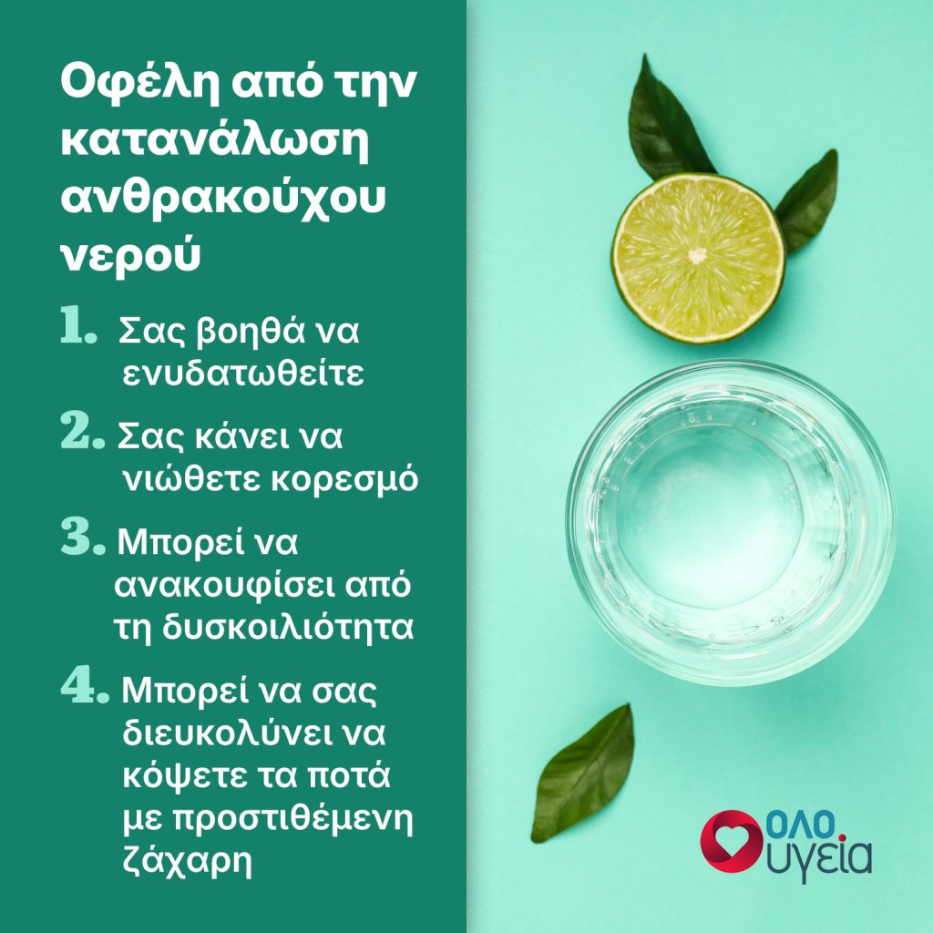 Πρέπει να πίνουμε ανθρακούχο νερό ή μπορεί να κάνει κακό; Τι απαντά το Cleveland