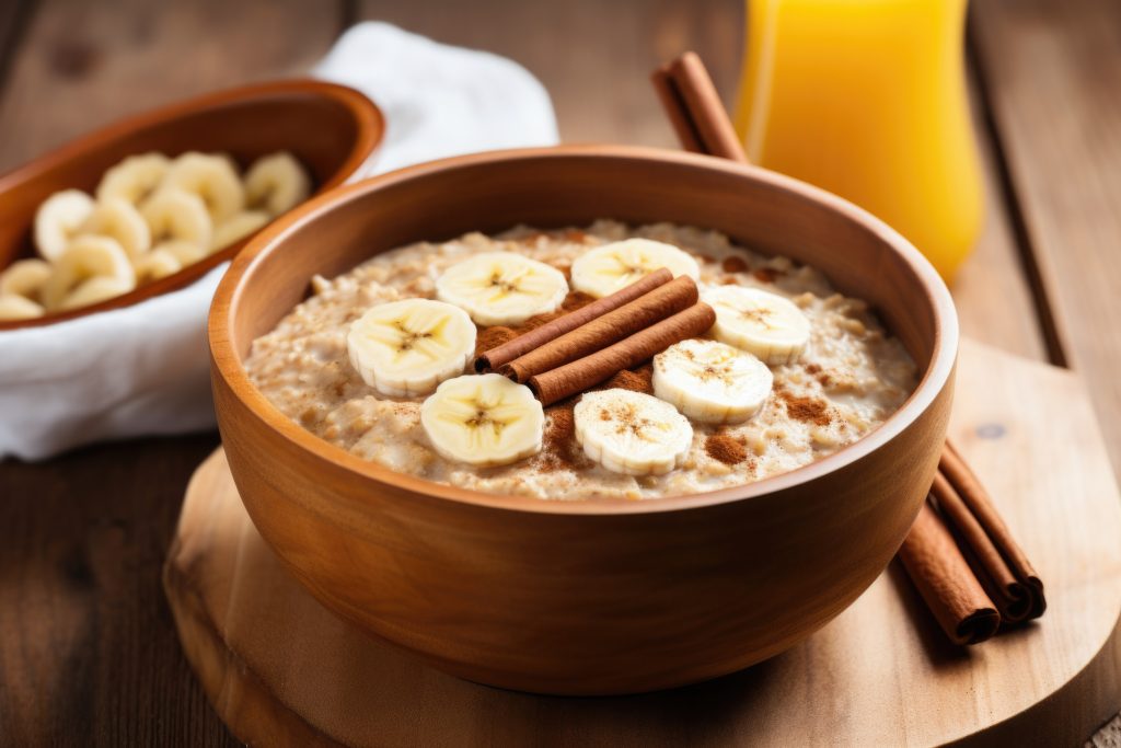 Γλυκό porridge βρώμης με γεύση ρολό κανέλας – Έτοιμο σε 15 λεπτά