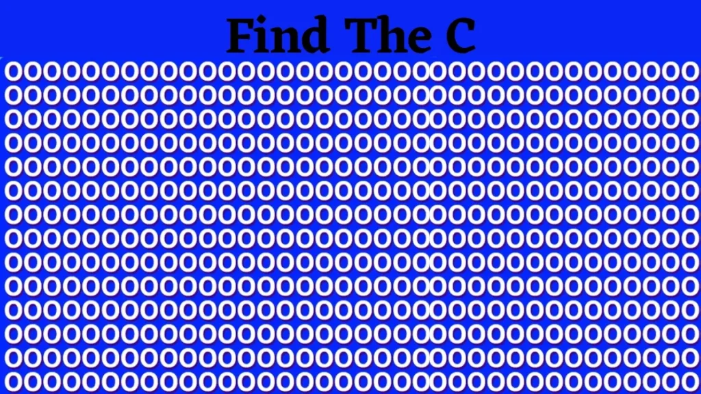Είστε πιο έξυπνοι από το top 0,5% των ανθρώπων; Εντοπίστε το μοναδικό C ανάμεσα σε όλα τα O, λύστε το τεστ παρατηρητικότητας και αποδείξτε το