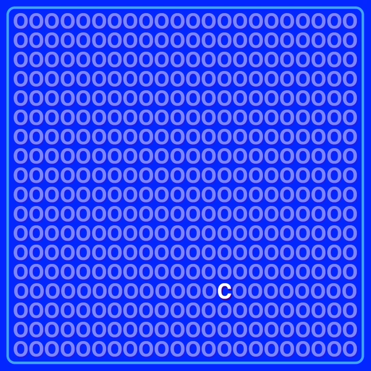 Είστε πιο έξυπνοι από το top 0,5% των ανθρώπων; Εντοπίστε το μοναδικό C ανάμεσα σε όλα τα O, λύστε το τεστ παρατηρητικότητας και αποδείξτε το