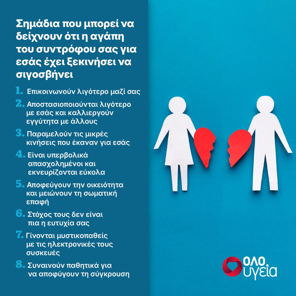 8 σημάδια ότι ο σύντροφός σας έχει σταματήσει να σας αγαπάει