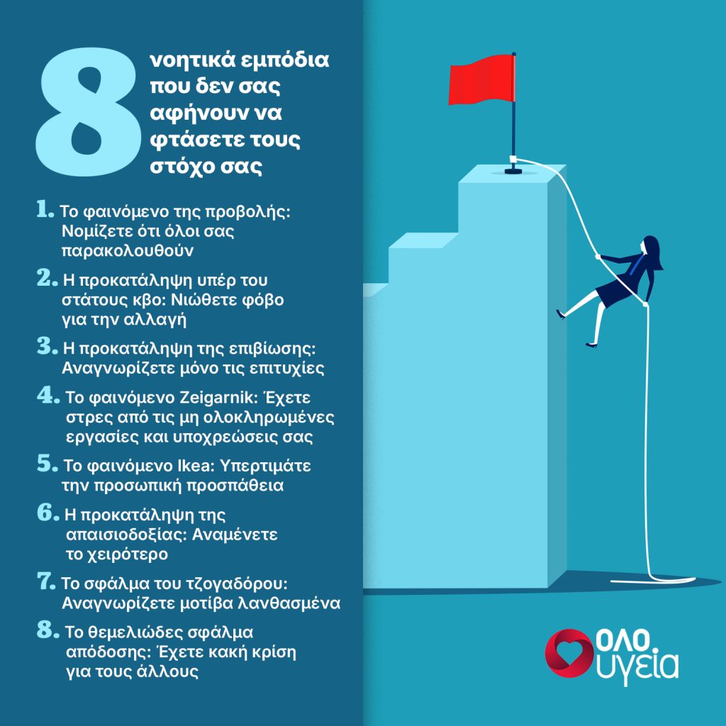 8 νοητικές παγίδες που μπαίνουν εμπόδιο στην επιτυχία – Πώς να τις ξεπεράσετε