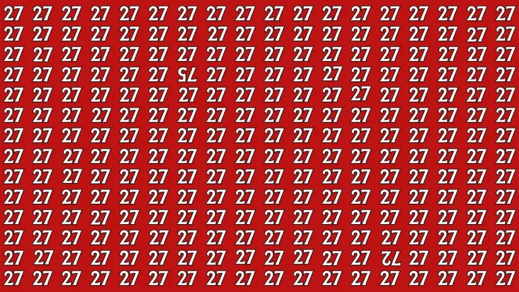 Έχετε την όραση του RoboCop; Μπορείτε να βρείτε τους δύο ανάποδους αριθμούς στο πλέγμα με τα 27 και να λύσετε το σημερινό τεστ;