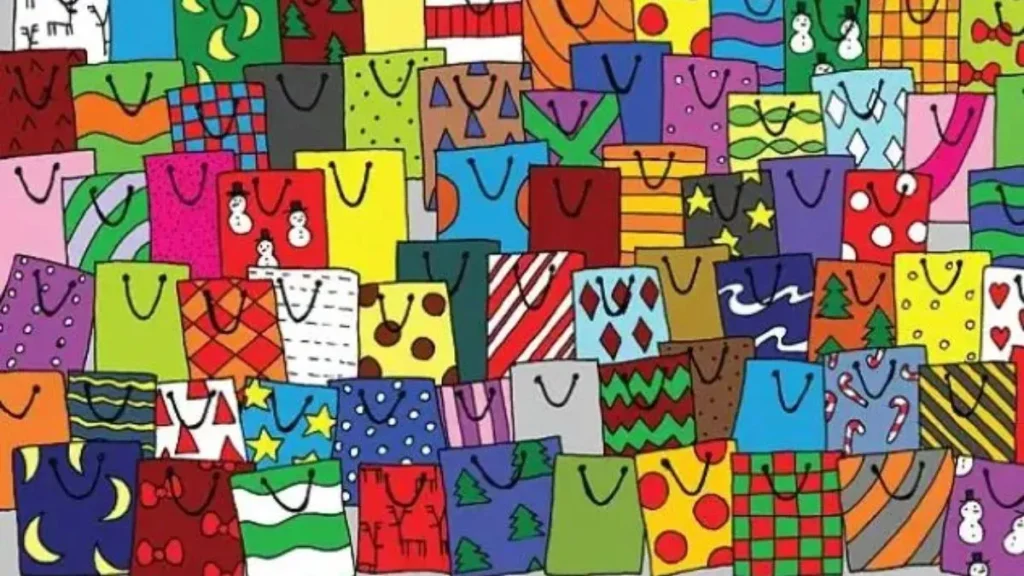 Όλοι μπορούν να δουν σακούλες δώρων, αλλά μόνο το 1% με μάτια γερακιού μπορεί να εντοπίσει τη δωροκάρτα σε 18″!