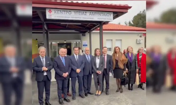 Συγκίνηση στα εγκαίνια του ανακαινισμένου Κέντρου Υγείας στο Αμύνταιο
