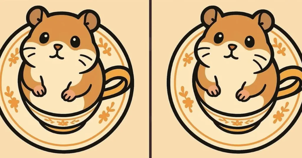 Έχετε την παρατηρητικότητα μιας γάτας; Βρείτε τις 3 διαφορές στο χαμστεράκι μέσα στην τσαγιέρα σε 51 δευτερόλεπτα