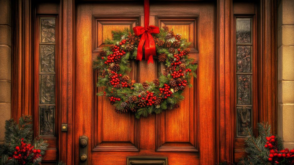 Πώς να κρεμάσετε ένα χριστουγεννιάτικο στεφάνι στην εξώπορτα χωρίς βεντούζες και γάντζους – Θα χρειαστείτε μόνο ένα αντικείμενο