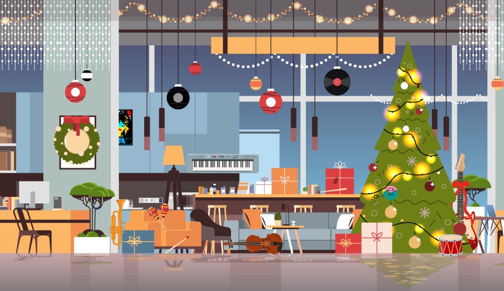 Μόνο όσοι είναι ακόμη στο γιορτινό πνεύμα μπορούν να βρουν όλα τα μουσικά αντικείμενα που κρύβονται στη φωτογραφία σε 27 δευτερόλεπτα