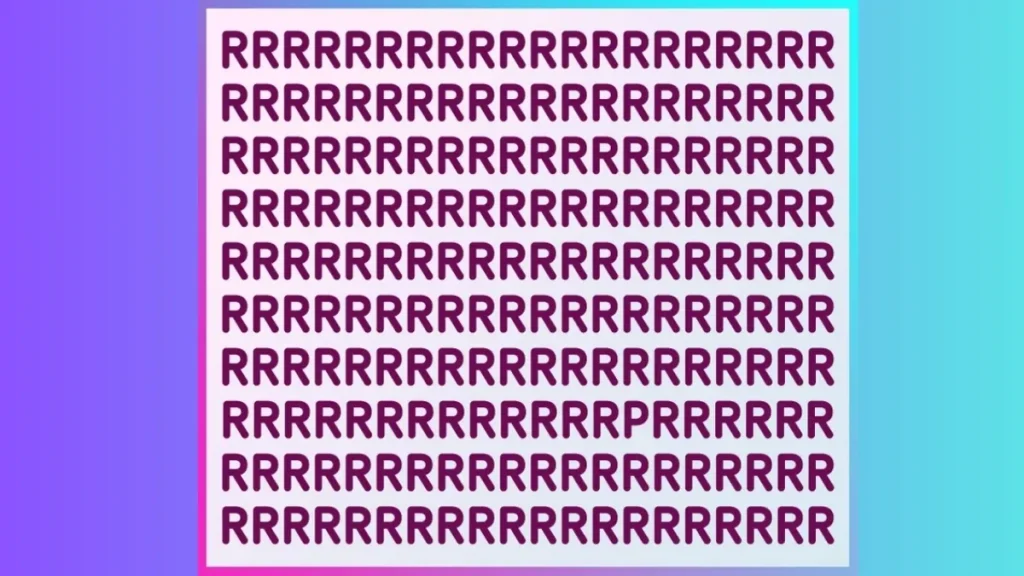 Πόσο γρήγορα μπορείτε να εντοπίσετε το P ανάμεσα στα R; Μόνο όσοι έχουν IQ 143+ μπορούν να λύσουν το τεστ οπτικής αντίληψης σε 7″