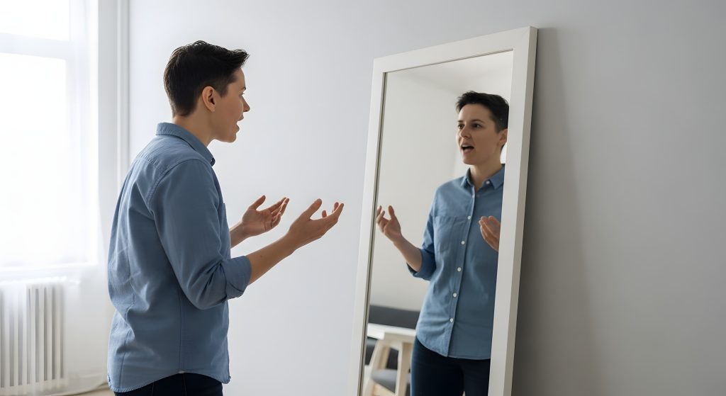 Μιλάτε στον εαυτό σας όταν είστε μόνοι; Τι σημαίνει και γιατί μπορεί να κάνει καλό