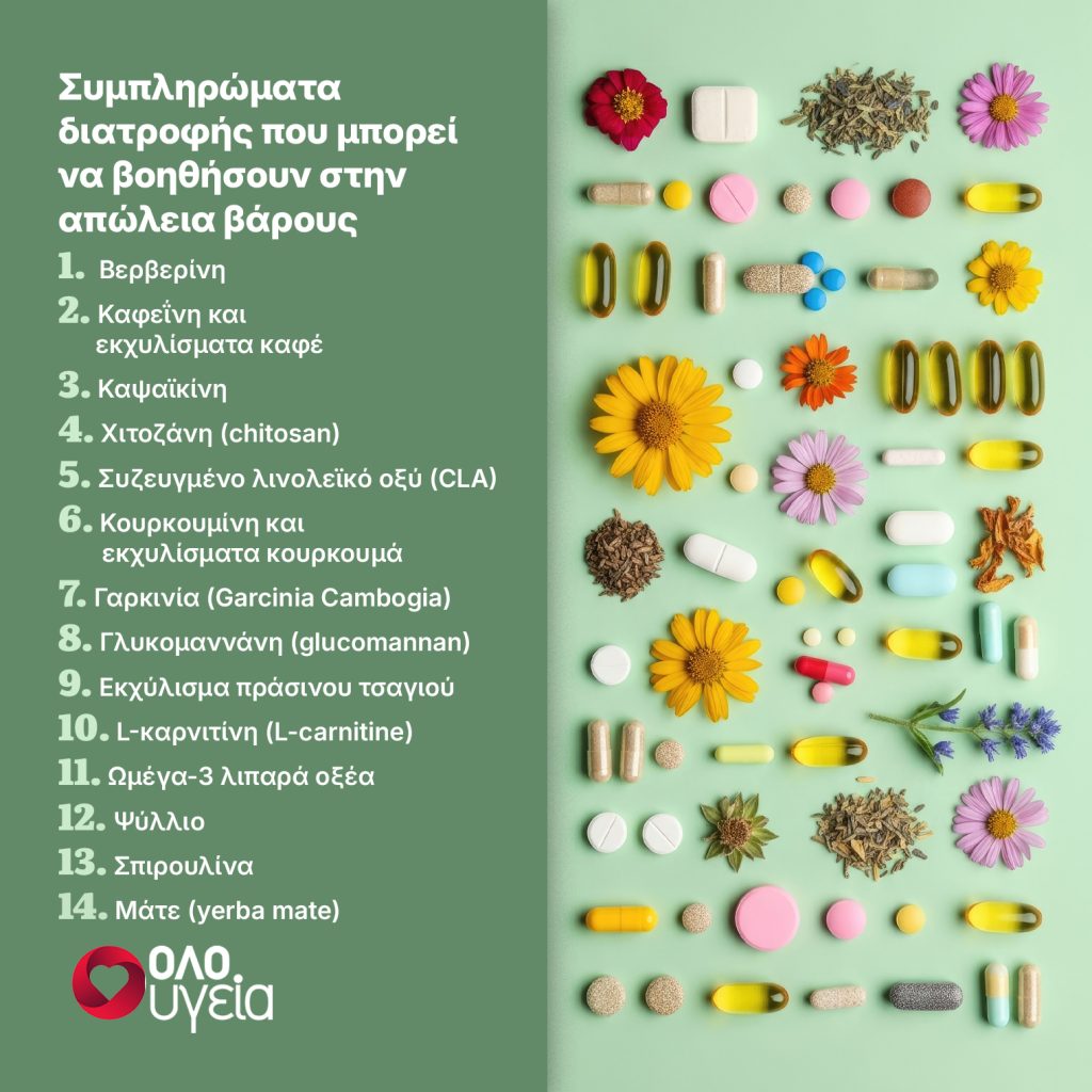 Τα καλύτερα συμπληρώματα για απώλεια βάρους - Αδυνατίζουν φυσικά