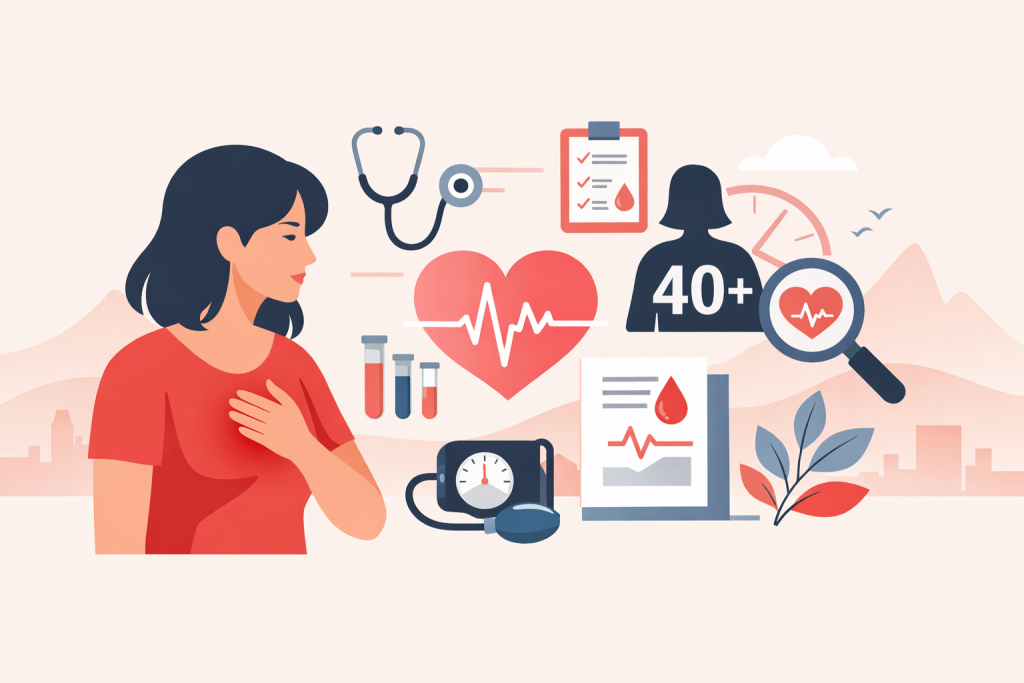 Καρδιοπάθεια στις γυναίκες: Τα ύπουλα συμπτώματα και 5 δείκτες που πρέπει να ελέγχουμε μετά τα 40