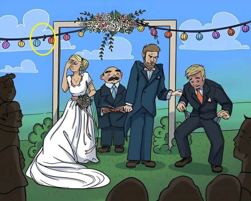 Ωχ, όχι! Ο κουμπάρος έχασε τη βέρα! Μπορείτε να την εντοπίσετε και να λύσετε το τεστ οπτικής αντίληψης μέσα σε 30”;