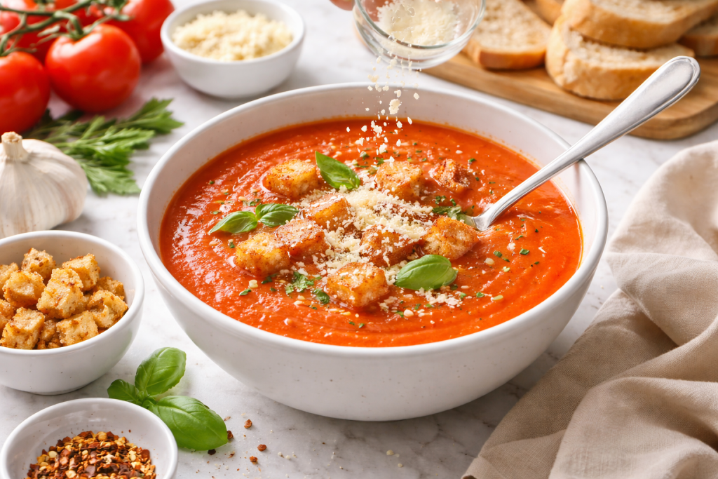 Η ντοματόσουπα θα γίνει πεντανόστιμη αν προσθέσετε μόνο ένα υλικό – Πώς να εκτελέσετε τη συνταγή
