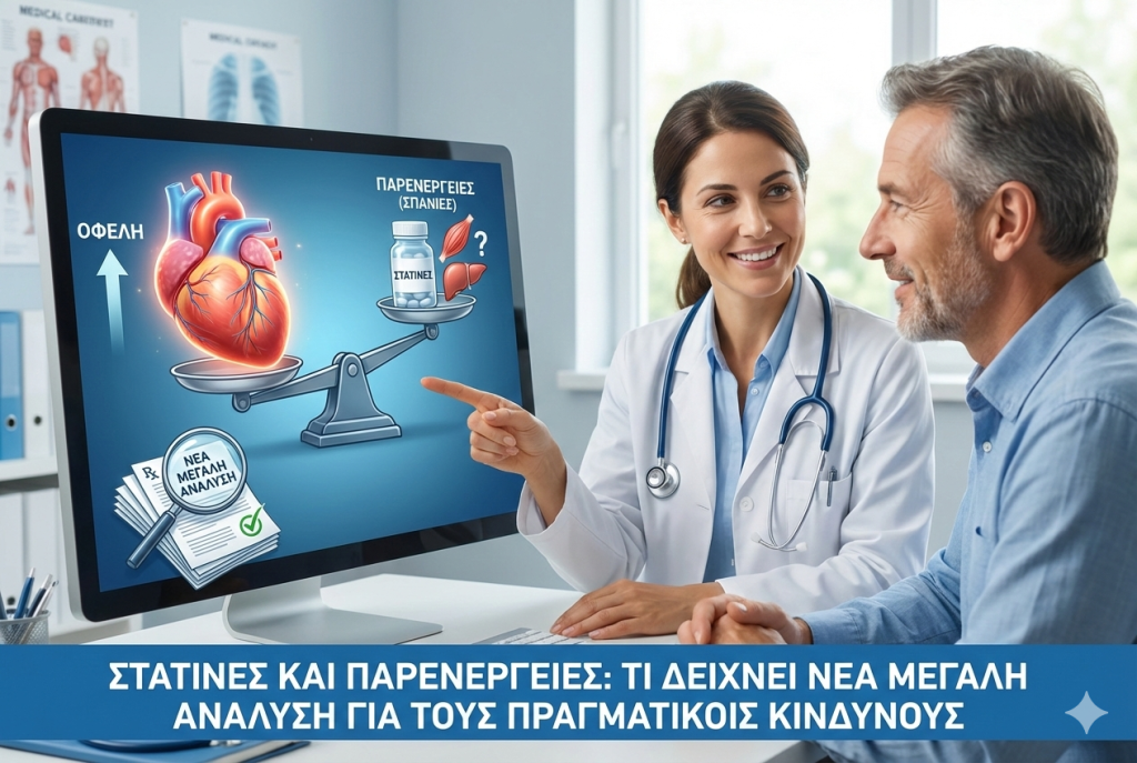 Στατίνες και παρενέργειες: Τι δείχνει νέα μεγάλη μελέτη για τους πραγματικούς κινδύνους