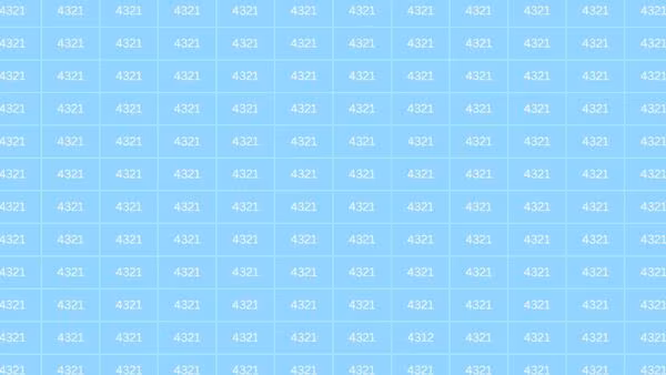 Έχετε βλέμμα καρχαρία; Μπορείτε να εντοπίσετε το μοναδικό 4312 ανάμεσα σε όλα τα 4321 και να λύσετε το τεστ οπτικής αντίληψης;