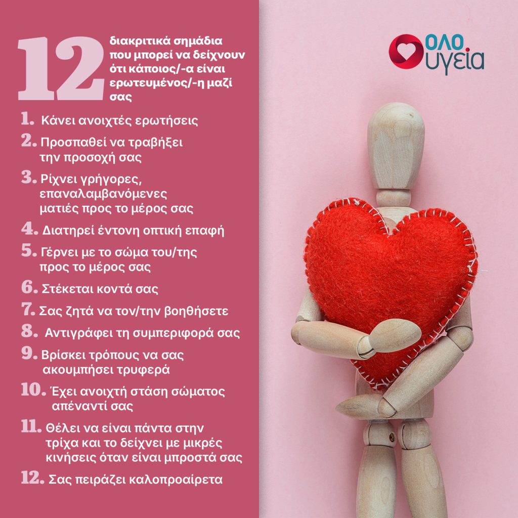 12 σημάδια που αποκαλύπτουν ότι κάποιος είναι ερωτευμένος μαζί σας