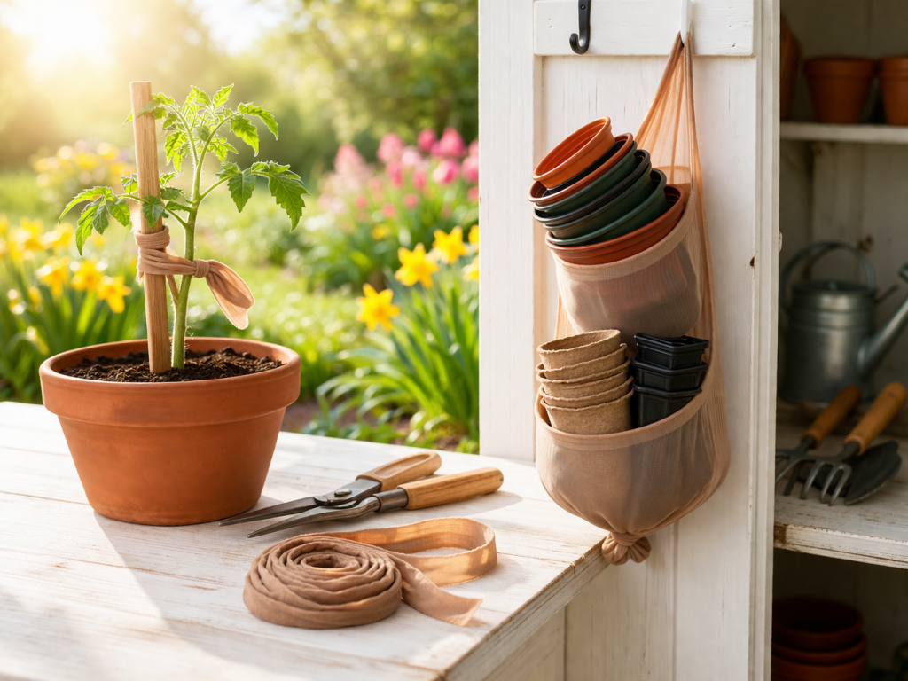 Φυτά: Το δοκιμασμένο κόλπο με το καλσόν που τα προστατεύει από το σπάσιμο και τον αέρα – Πώς να το εφαρμόσετε