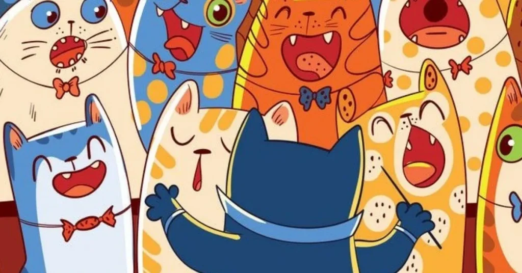 Έχετε το βλέμμα ενός μαέστρου; Εντοπίστε την κρυμμένη τρομπέτα στην εικόνα με την χορωδία γατών για να λύσετε αυτό το τεστ οπτικής αντίληψης