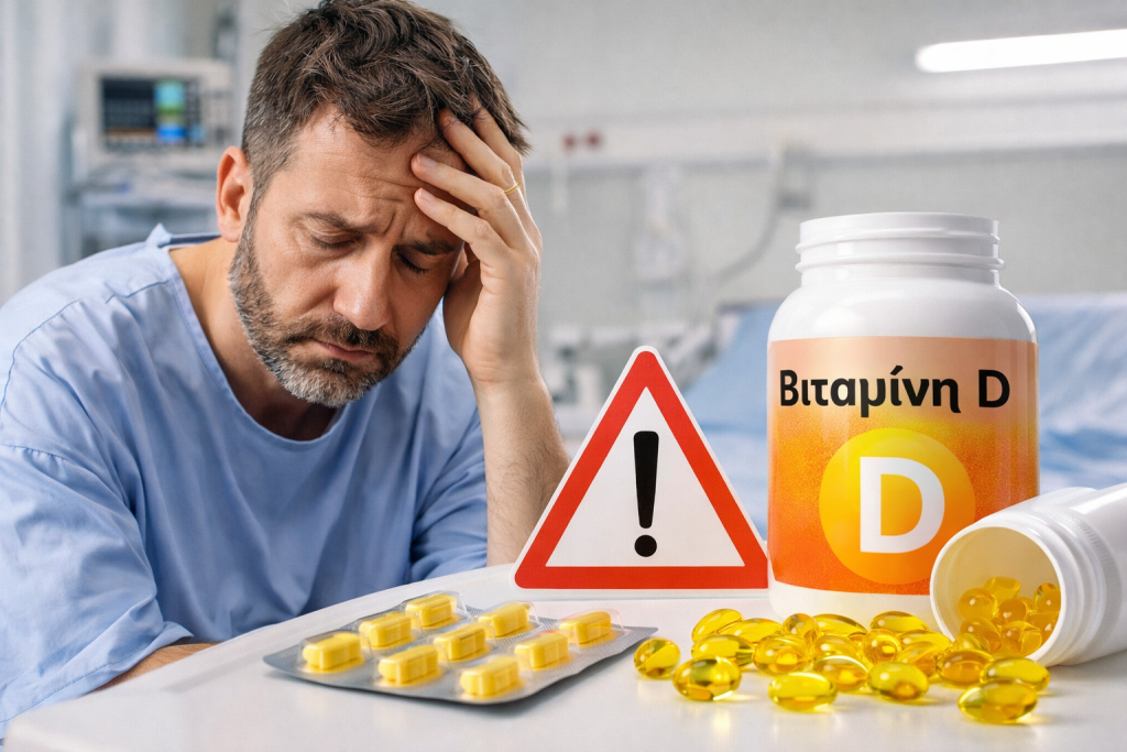 Προειδοποίηση για τη βιταμίνη D: Άνδρας οδηγήθηκε στο νοσοκομείο για υπερβολική λήψη – Πότε μπορεί να γίνεται τοξική