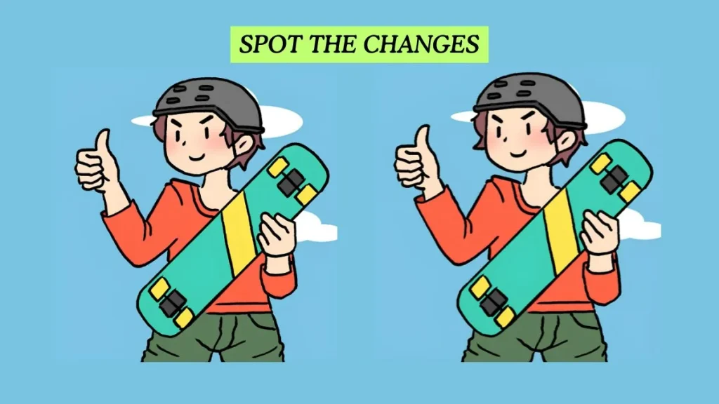 Είστε τόσο παρατηρητικοί για να εντοπίσετε και τις 3 διαφορές στην εικόνα με τον νεαρό που κάνει σκέιτμπορντ;