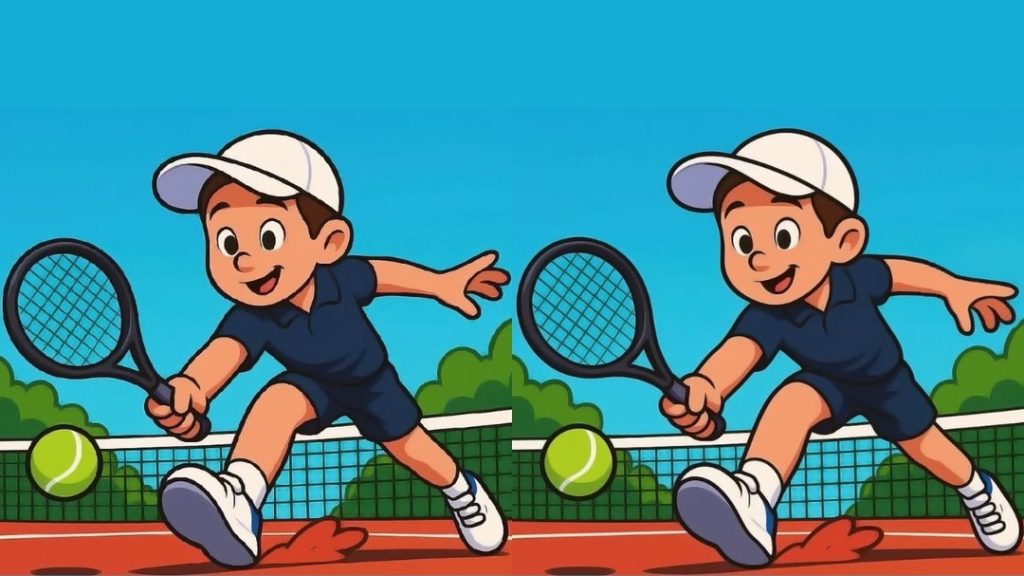 Βρείτε τις διαφορές στη φωτό με το αγόρι που παίζει tennis - Μπορείτε να τα καταφέρετε μέσα σε 35";