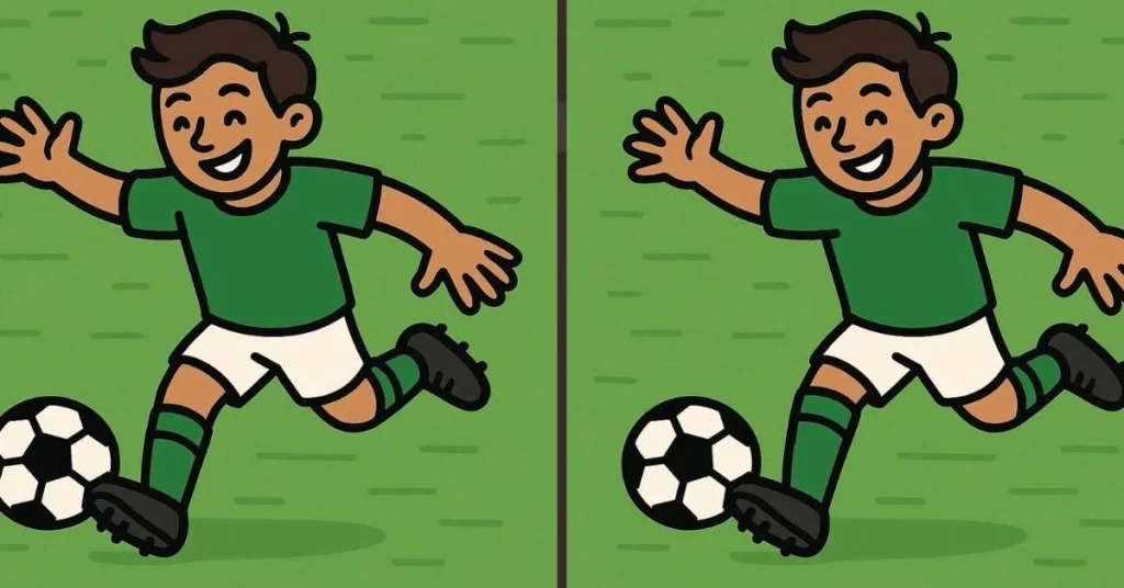 Βρείτε τις διαφορές στη φωτό με τον νεαρό που παίζει μπάλα – Μόνο όσοι έχουν βλέμμα διαιτητή μπορούν να τις εντοπίσουν μέσα σε 23″