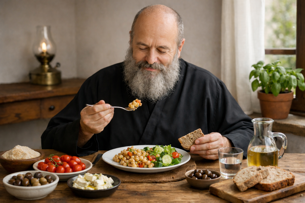 Τα μυστικά της διατροφής των ορθόδοξων Μοναχών – Τι τρώνε τη σαρακοστή