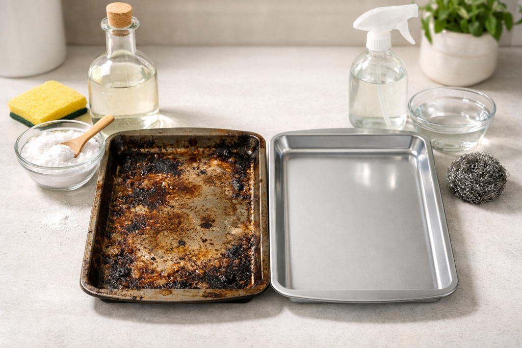 Το εύκολο κόλπο για να καθαρίσετε τα πιο βρώμικα ταψιά χωρίς κόπο