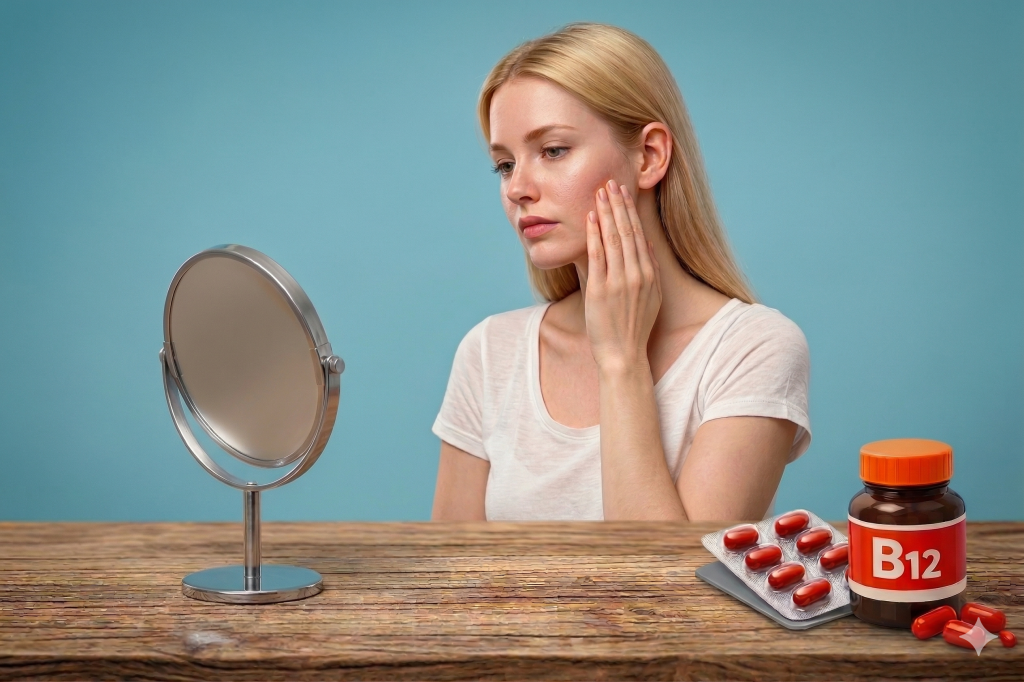 Βιταμίνη Β12: Το σημάδι στο δέρμα που μπορεί να σχετίζεται με έλλειψη