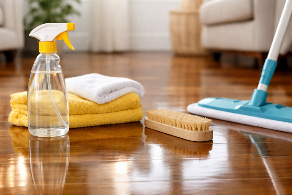 Πώς να καθαρίσετε το ξύλινο πάτωμα – Το ασυνήθιστο υλικό που χαρίζει έντονη λάμψη