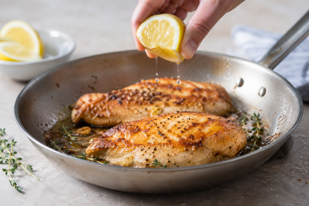 Ζουμερό κοτόπουλο στο τηγάνι: Το απλό κόλπο με 1 υλικό που το σώζει από το να στεγνώσει