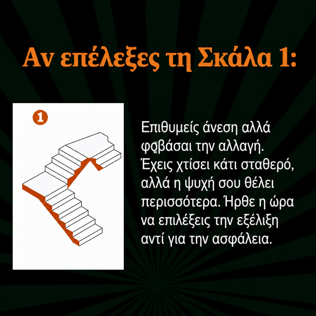 Ποια σκάλα θα διαλέξετε; Το τεστ προσωπικότητας που φανερώνει τι σας κρατάει πίσω στη ζωή