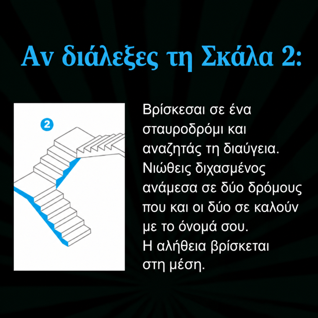 Ποια σκάλα θα διαλέξετε; Το τεστ προσωπικότητας που φανερώνει τι σας κρατάει πίσω στη ζωή