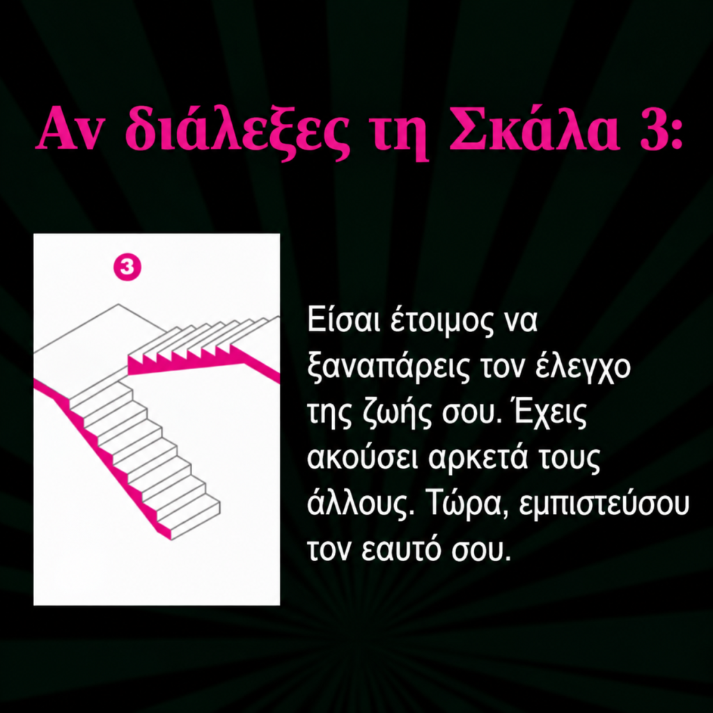 Ποια σκάλα θα διαλέξετε; Το τεστ προσωπικότητας που φανερώνει τι σας κρατάει πίσω στη ζωή