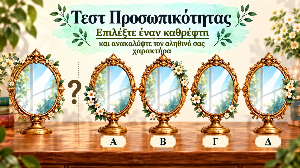 Τεστ προσωπικότητας: Διαλέξτε έναν καθρέφτη και δείτε τι λέει για εσάς – Θα αντέξετε την αλήθεια;